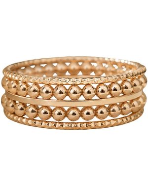 Kate Koel Stackable Ring Set - Metallic