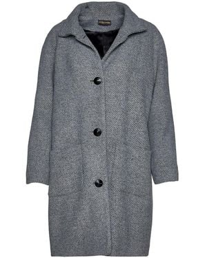 Conquista Wool Blend Coat By Fashion - Grey