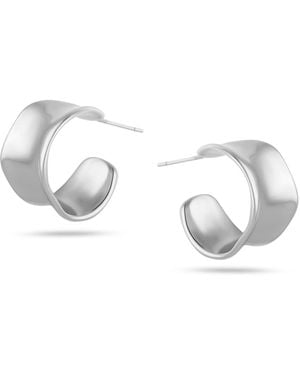 Arctic Fox & Co. Irregular Hoop Earrings - Metallic