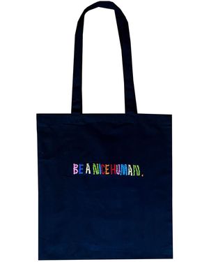 Quillattire Be A Nice Human Tote Bag - Black