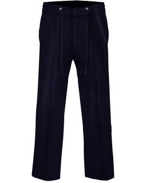 DAVID WEJ Washington Drawstring Corduroy Trouser - Blue