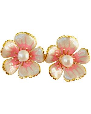 The Pink Reef Hand-Painted Small Floral - Pink