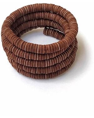 WAIWAI Continuous Coil Cuff Bracelet - Brown