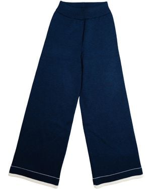 Gigi Knitwear Lara Knit Trousers - Blue