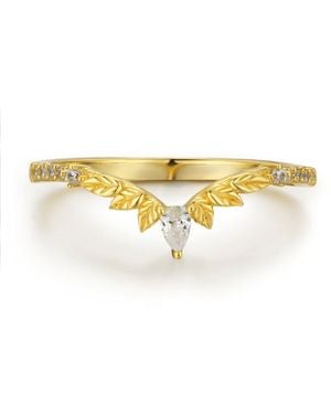 Azura Jewelry New York Woodland Stacking Band Vermeil - Yellow
