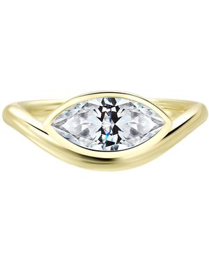 Onewildone Soft Life East West Pinky Ring - White