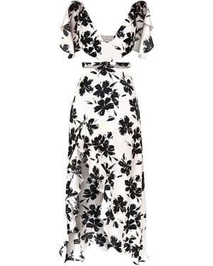 Anse Victorin Angelina Silk Dress - White