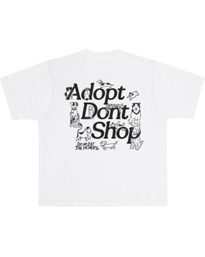 Dont Eat the Homies Adopt Dont Shop Tee - White