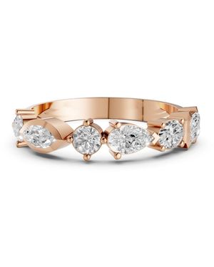 Aya Fine Jewelry Aria Mixed Shape Lab Grown Diamond Wedding Band - White