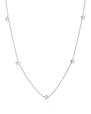 Auree Alta Sterling Multi Star Necklace - Metallic