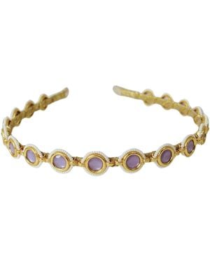 Nesavaali Minimal Crystal Hairband For Weddings, Parties, Mehandis & Festivals - Metallic