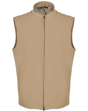 DAVID WEJ Ashford Relaxed Gilet - Natural