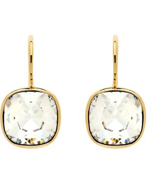 Emma Holland Jewellery Cushion Crystal Hook Earrings - Metallic