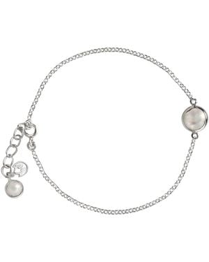The Jewellery Store London Moonstone Chain Bracelet - Metallic