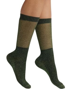 HIGH HEEL JUNGLE by KATHRYN EISMAN Glitter Dance Socks - Green