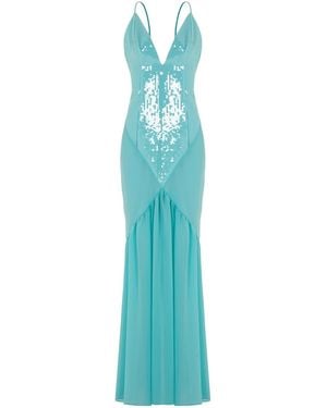 Herfetch Lush Dress Maxi Mint - Blue
