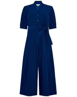 Emily and Fin Stella Needlecord Cobalt Jumpsuit - Blue