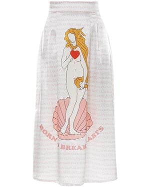 Pineapples Don't Have Sleeves Born To Break Hearts Skirt - Pink