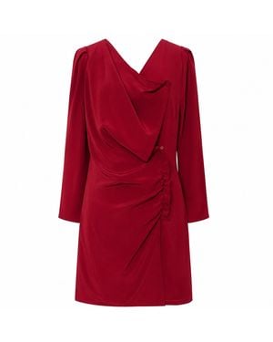 Svetlana K Athens Silk Crepe Dress - Red