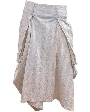 SNIDER Neutrals Tiger Skirt - Grey