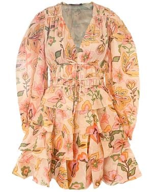 Jessie Zhao New York Garden Metallic Mini Dress - Multicolor