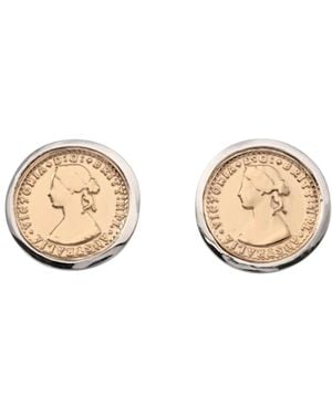 Von Treskow Micro Coin Studs - Natural