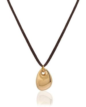 A Weathered Penny Iro Necklace Cord - Metallic