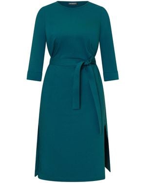 Amoresea Refined Midi Dress With Pockets - Blue