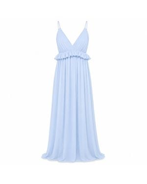 NEVA Aveline Empire Waist Maxi Dress - Blue