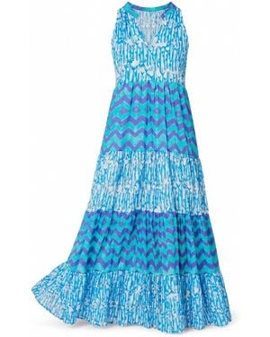 Casa Atelier by Ferdinando Fusco Poseidon Sleeveless Dress - Blue