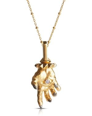 Kasun Hand Of The Protector Pendant - Metallic