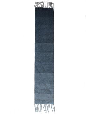 2KStyle Josephine Handknit Fringed Alpaca Blend Scarf - Blue