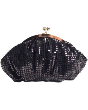 Springmoonatelier Sparkle Glamour Party Bag With Detachable Chain - Blue