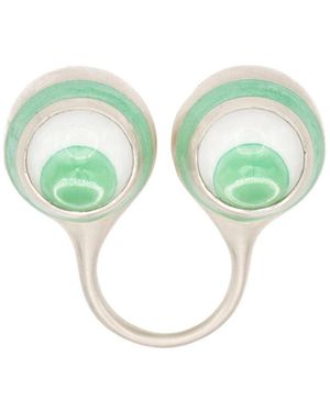Après Youth 'Friend' Googly Eye Ring Chrysoprase - Green