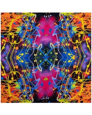 Lilia Munn Mulberry Silk Scarf– - Multicolour