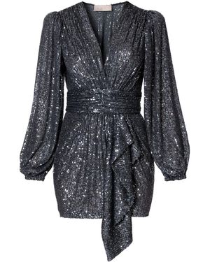 AGGI by HALEWSKI Anastasia Midnight Mini Sequin Dress - Blue