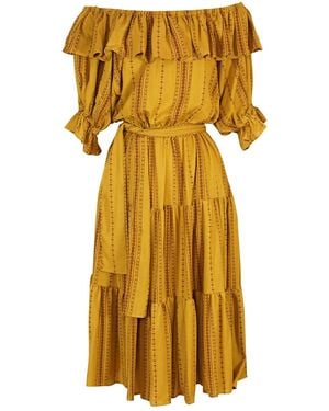 Jennafer Grace Saffron Veranda Dress - Multicolor