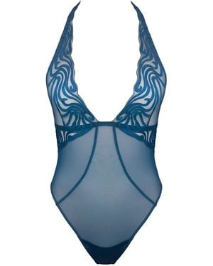 MONIQUE MORIN LINGERIE Echo Bodysuit Abyss - Blue