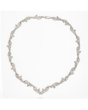 Gabriella Alicia Acanthus Vita Necklace - Metallic
