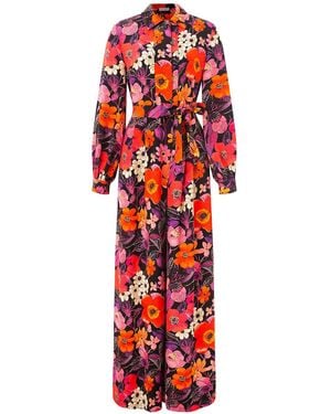 Emma Wallace Felicia Jumpsuit- Hellie Print - Red