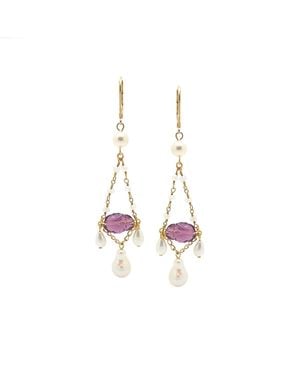 SALOME Neutrals Sabrina Earrings - Metallic