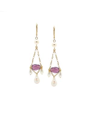 SALOME Neutrals Sabrina Earrings - Metallic