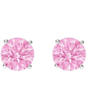 Augustine Jewels Sterling Topaz Stud Earrings - Pink