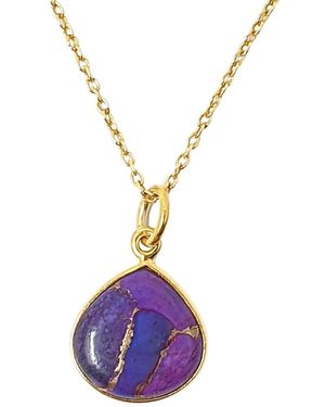 Sophelia Vermeil Heart Amethyst February Birthstone Pendant Necklace - Pink