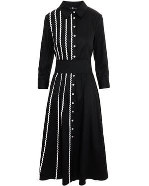 IZABELA MANDOIU Midi Shirtdress - Black