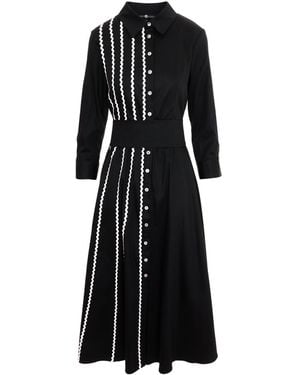 IZABELA MANDOIU Midi Shirtdress - Black