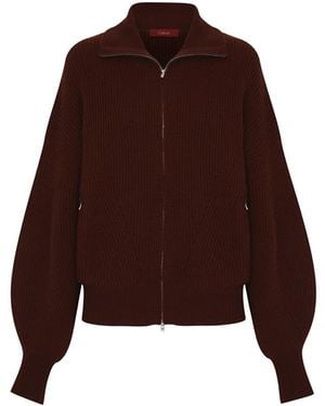 CALLAITE Pure Cashmere Angelina Jacket - Brown