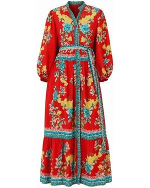 Raishma Tiffany Dress - Red
