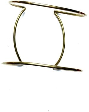 Lala Salama Large Singi Circular Cuff - White