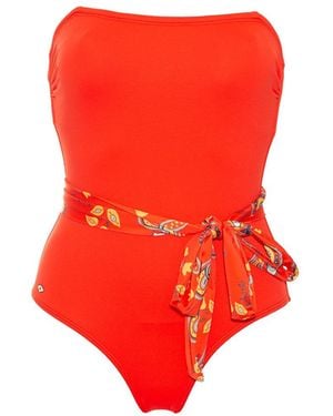 Aulala Paris Aulala X Moon Art One-Piece Swimsuit - Red